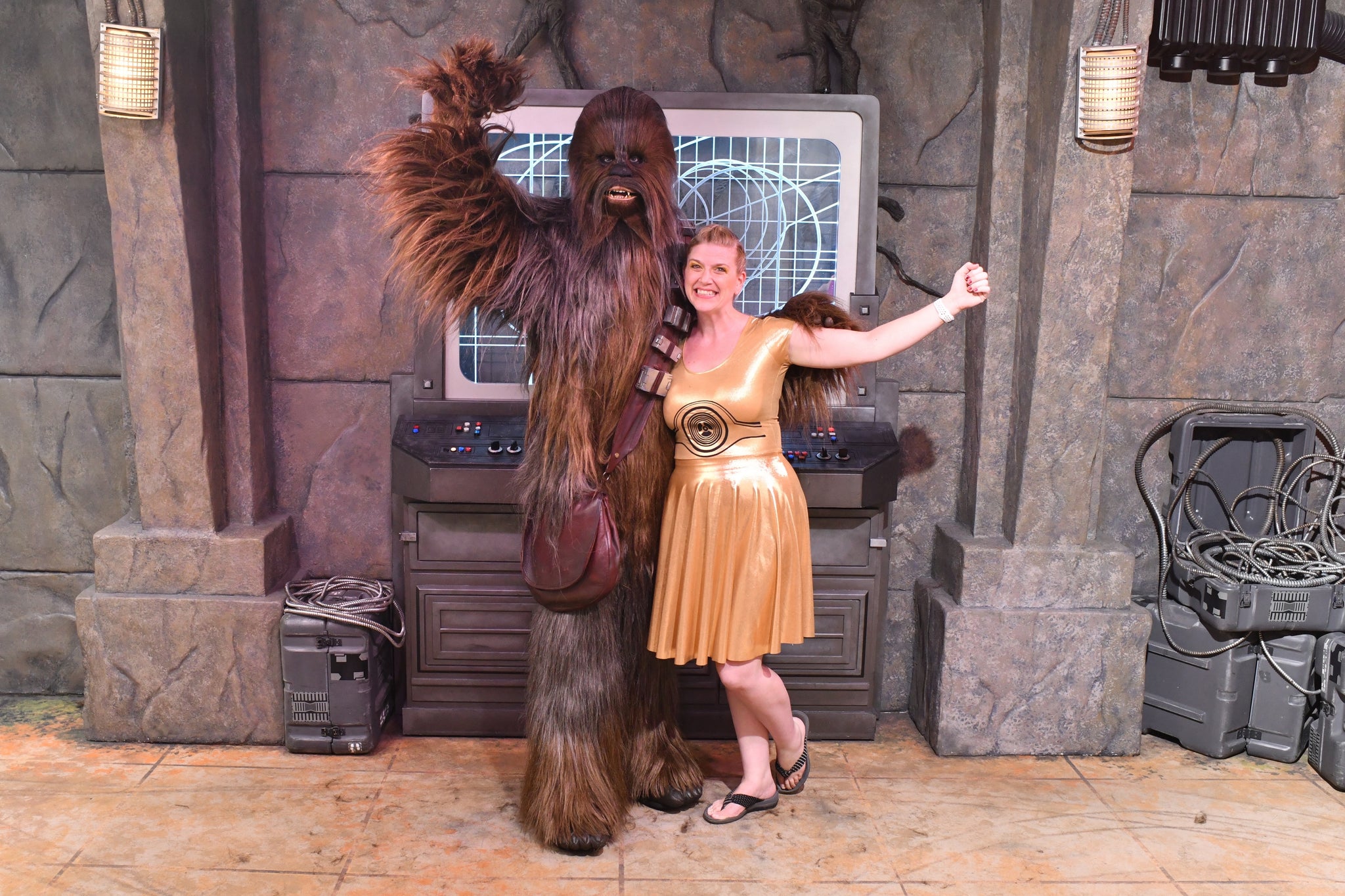 Star Wars Launch Bay character meet chewie