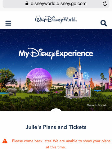 my disney experience app