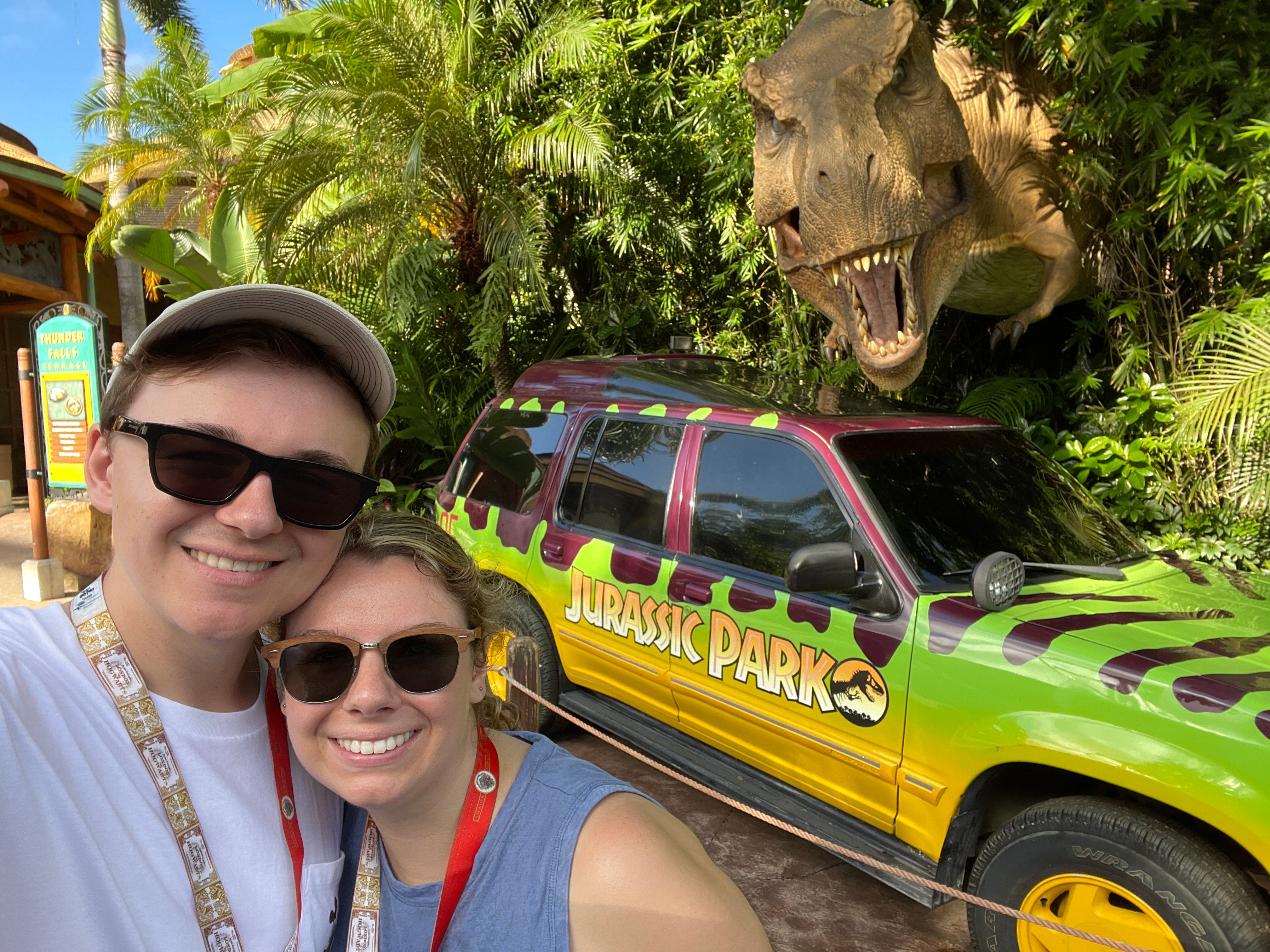 Julia at Jurassic park Universal