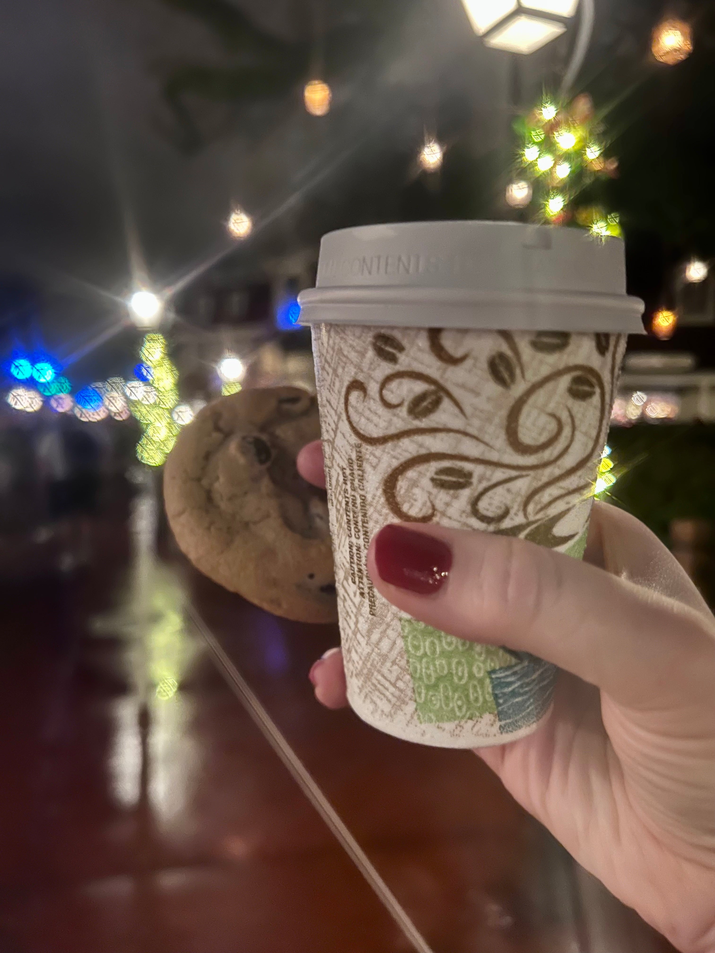 Cookie and hot chocolate