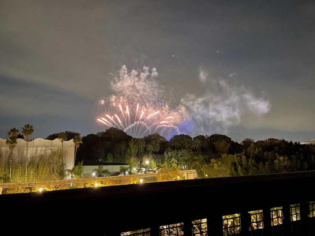 Fireworks from the room at Grand Californian