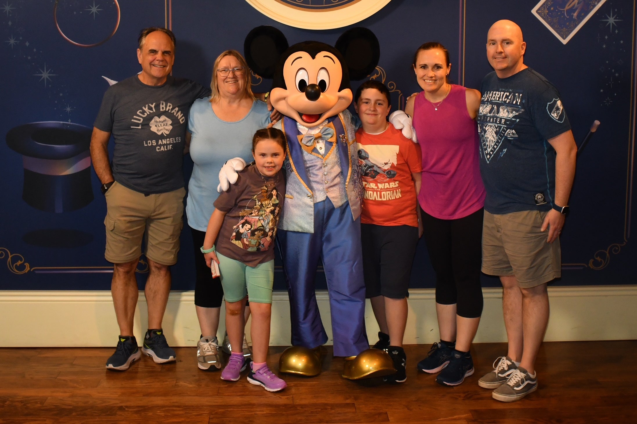 Tiija and family with Mickey