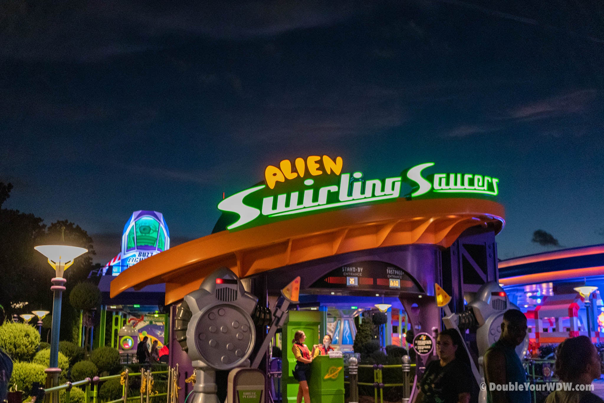 Alien Swirling Saucers