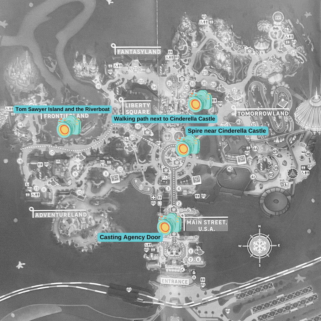 Magic Kingdom photo map