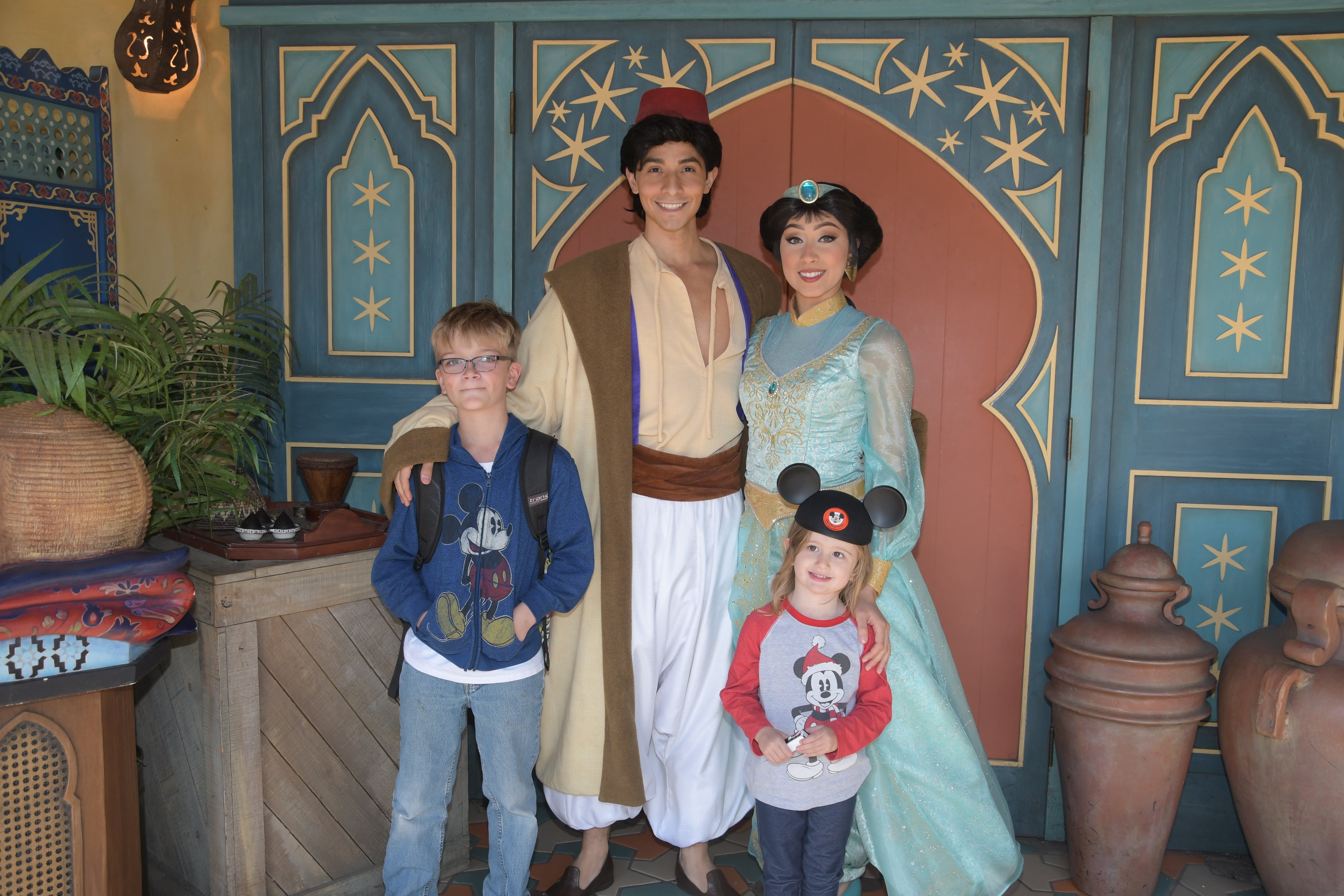 Meeting Jasmine and Aladdin at the Magic Kingdom