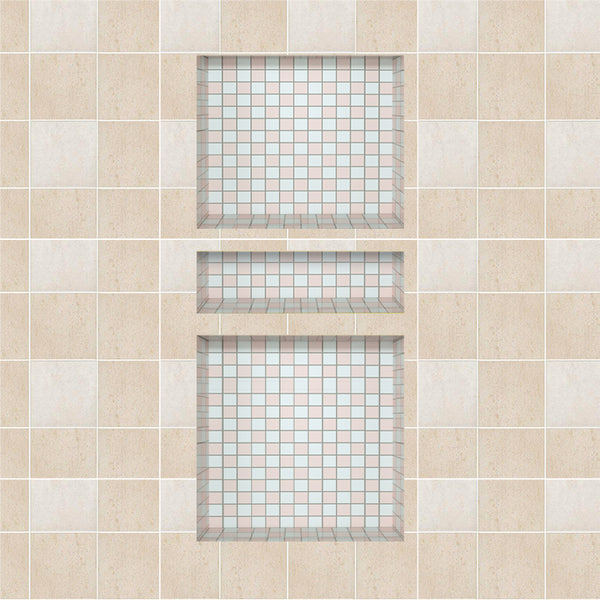 Recessed Shower Niche Triple Shower Shelves 36x16 Shower Cubby Ready Tile For Bathroom Niche Storage Simple Installation Ugrn1620 02ugsn1414