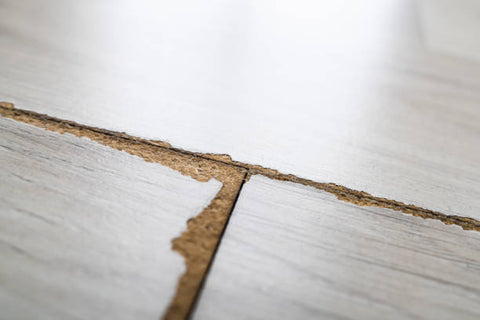 damaged flooring after flood water 