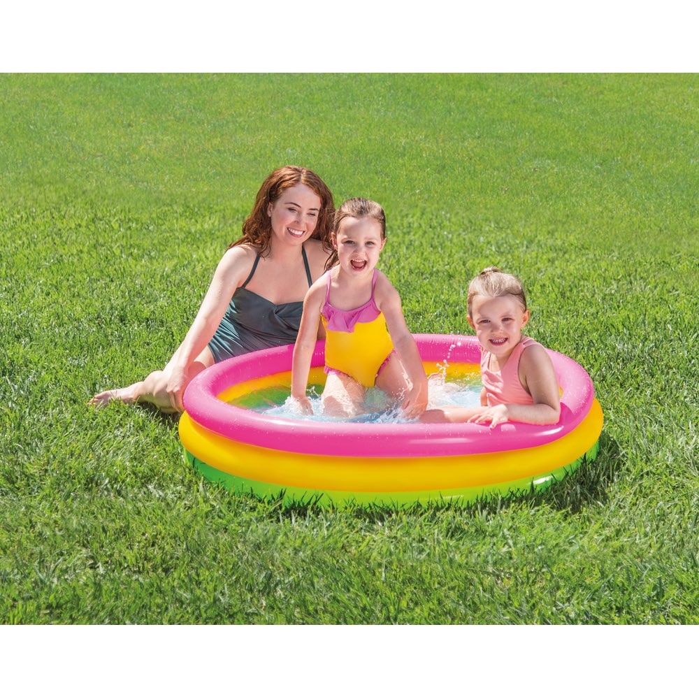  Piscina para bebés Intex Mushroom, de 40 נ35 pulgadas, para  edades entre 1 y 3 años : Juguetes y Juegos