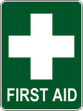 first aid green sign