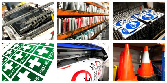 safety signs accessories, labels, tags, cones and signages