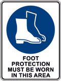 foot protection must be worn signage
