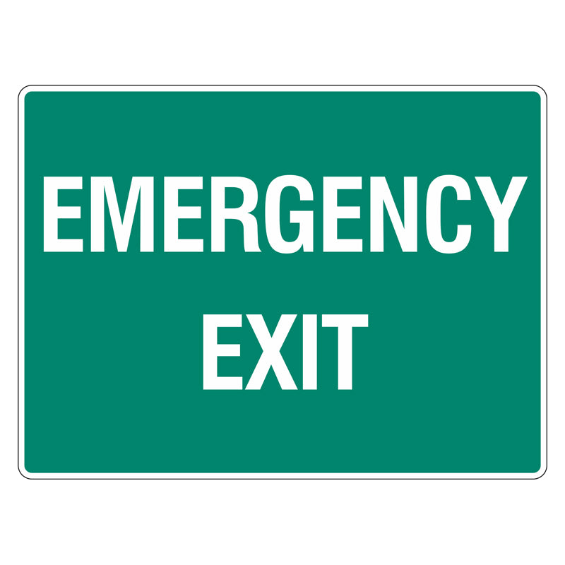 emergency exit signs