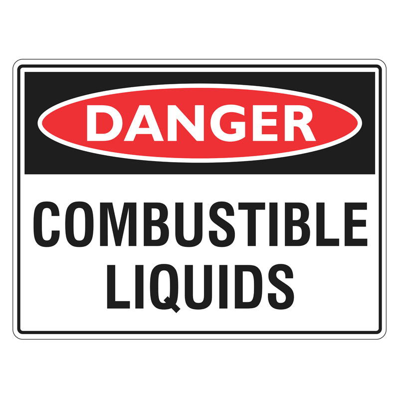 Danger Sign - Combustible Liquids
