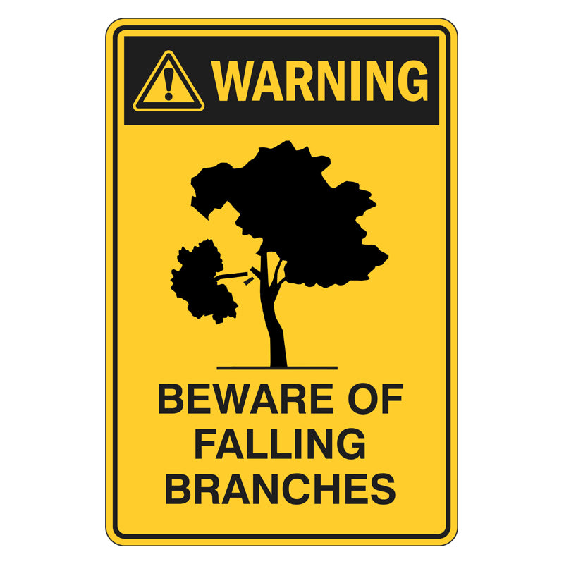 Warning Sign - Beware Of Falling Branches