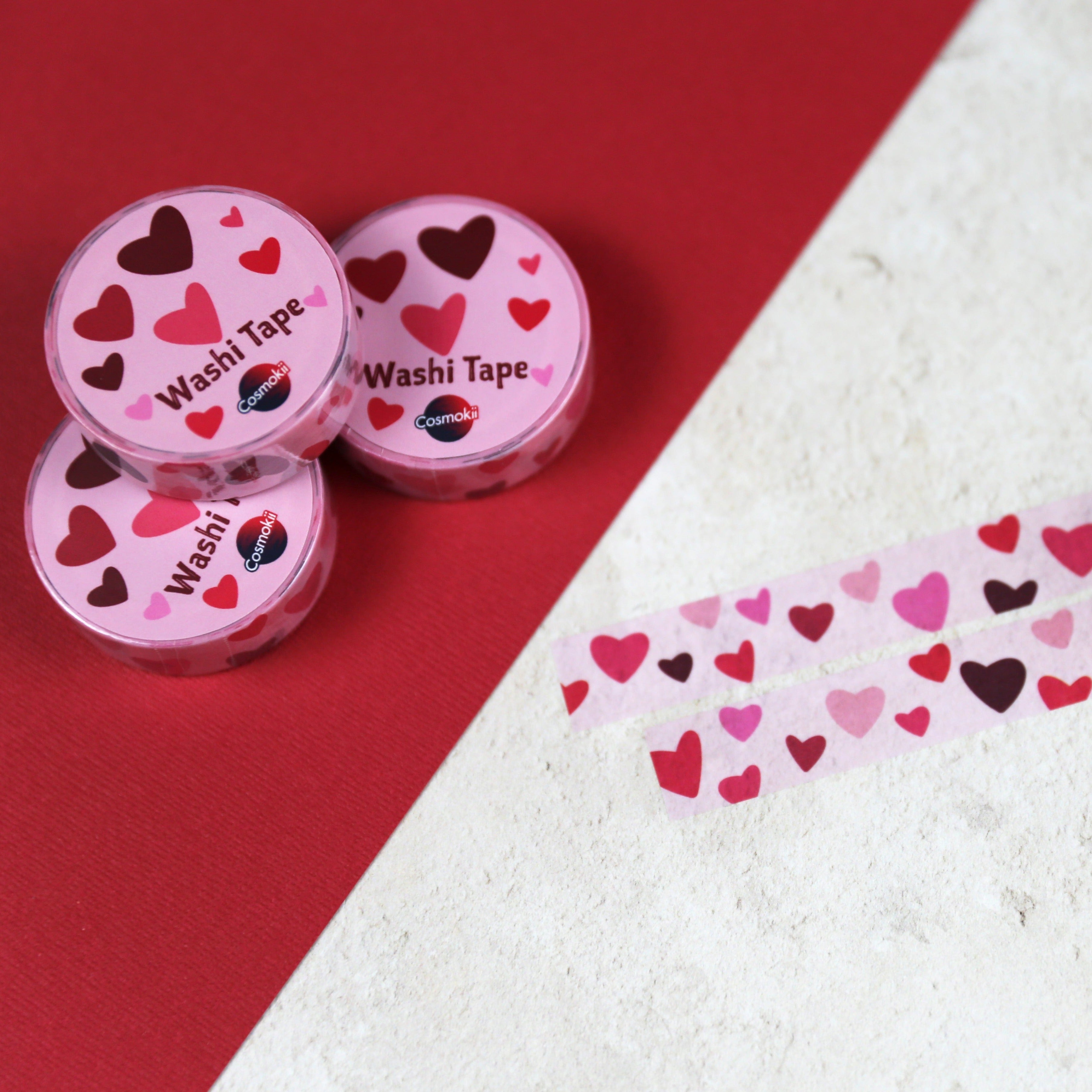Washi Tape Samples: Lunar Magic in Pink Valentine, White Valentine