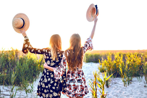 Outfit 6 Boho Maxi Dress with a Belted Cardigan