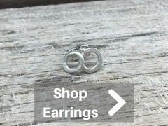 A circle shaped earrings