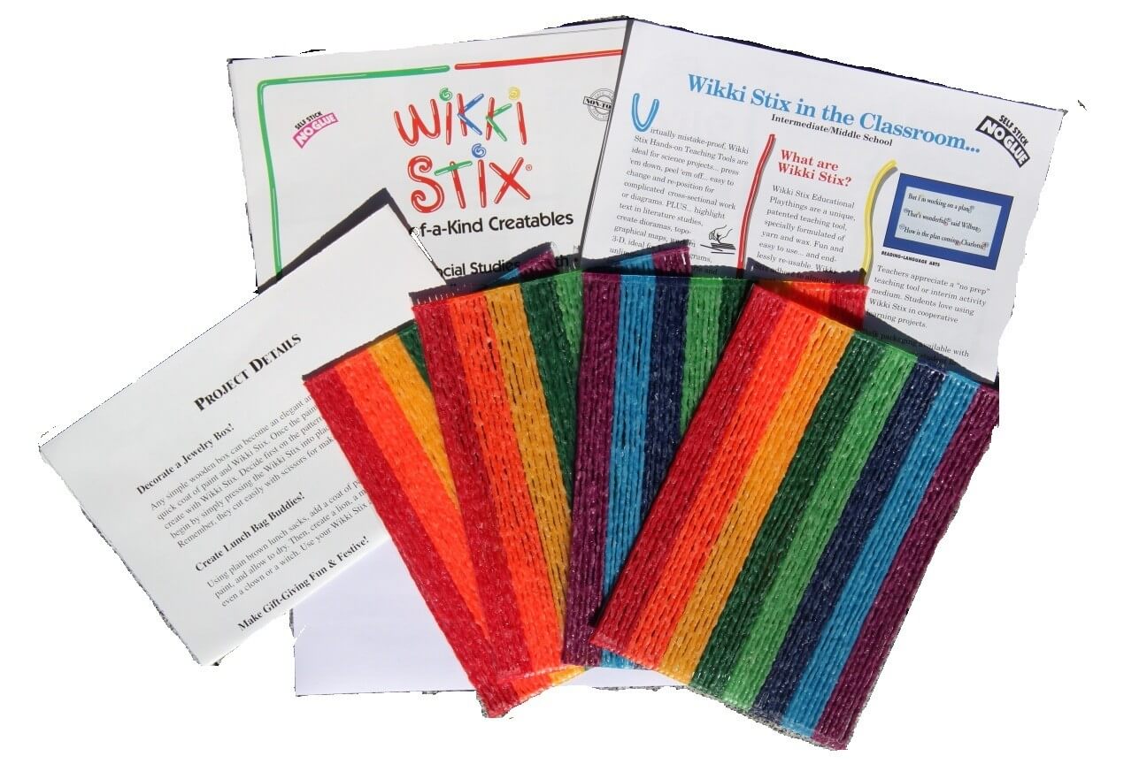 Wikki Stix Rainbow Pack, 24 Wikki Stix