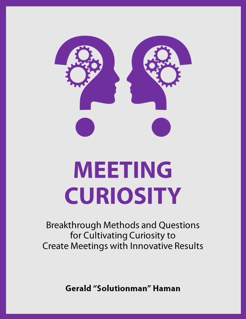 Meeting Curiosity book cover by Gerald Haman, Solutionman