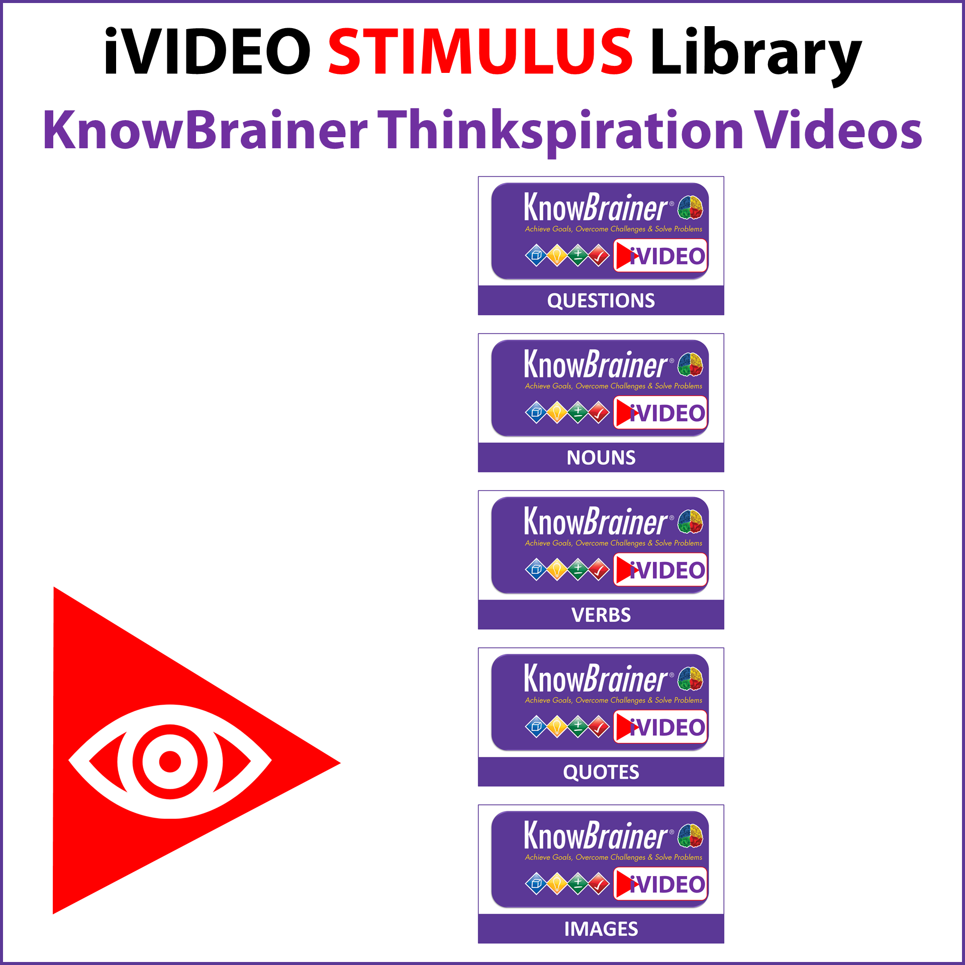 iVIDEO STIMULUS Library KnowBrainer Thinkspiration Videos