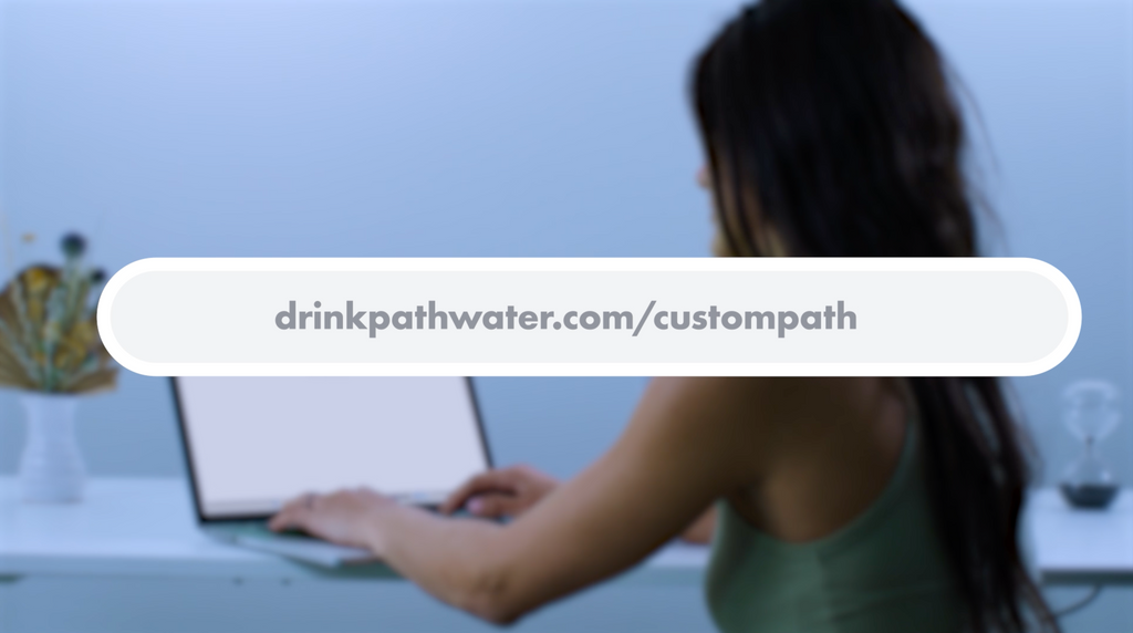 Design your own custom bottled water with PATH Custom