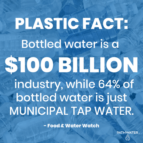 Bottled water is a $100 billion industry.