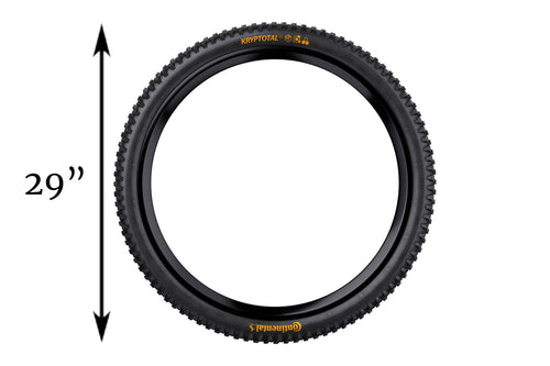 Mountain bike tyre diameter