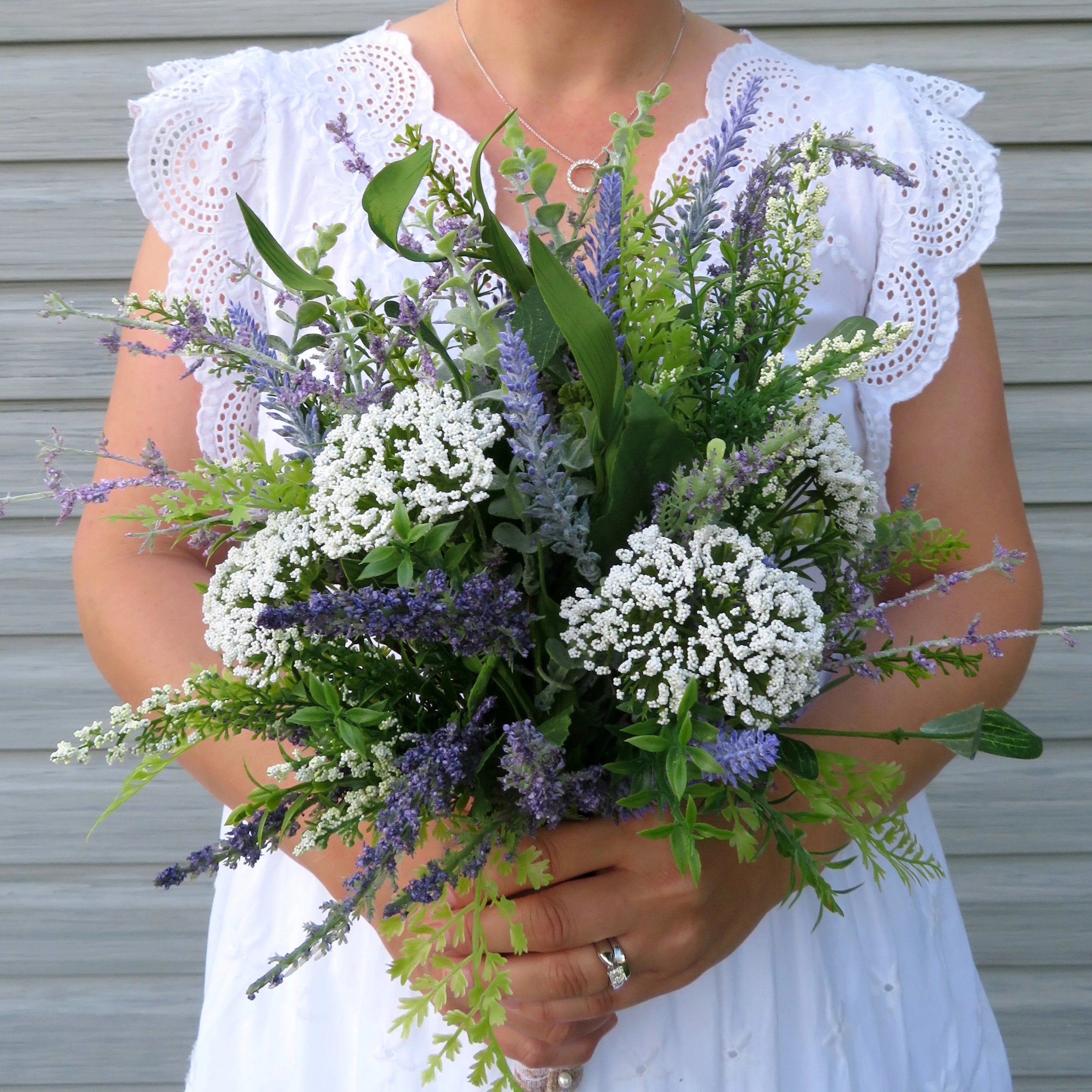 Lavender Wildflower Bridal Bouquet Diy Wedding Bouquet Package