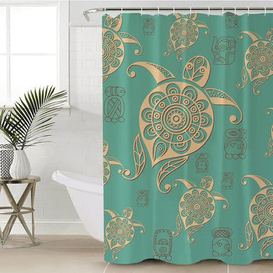 Deep Sea Turtle Shower Curtain — Little Squiffy