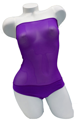 IN STOCK - Overbust with Straps - Purple