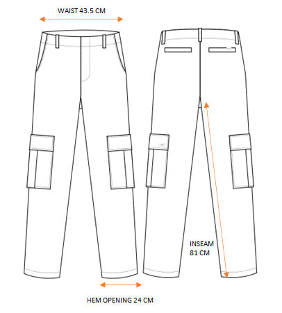 Size Guide Gilbert Cargo Pants – parlez-uk