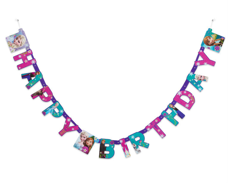 Frozen Jointed Birthday Banner 7.59 ft