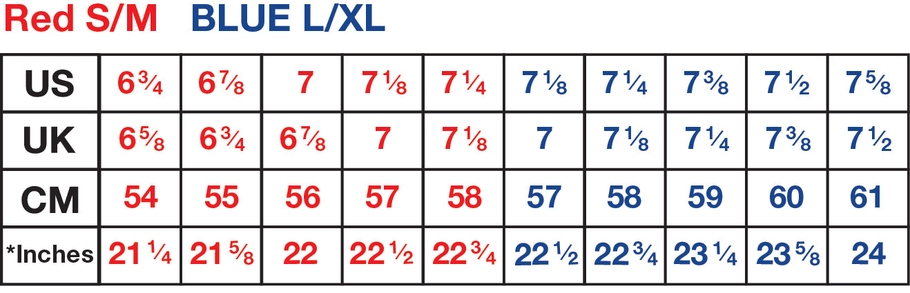 HALO X Series Measuring Chart