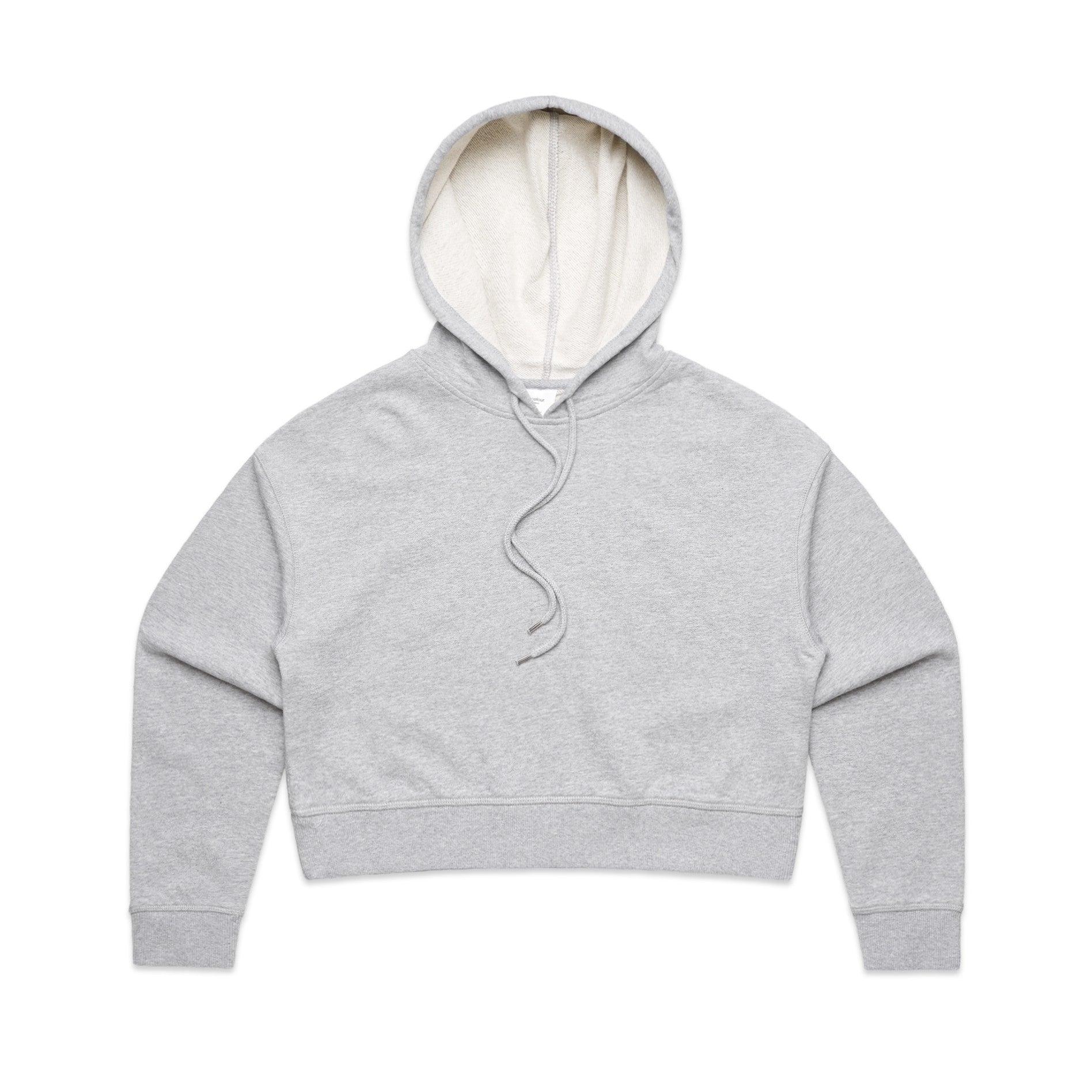 gray crop hoodie