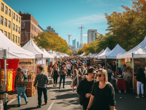 Hester Street Fair, Oktoberfest New York, USA