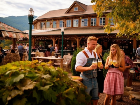 Oktoberfest at Roaring River Vineyards, Oktoberfest North Carolina, USA