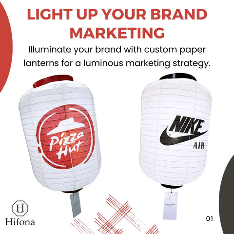 Customized and Personalized Branding: White Paper Lanterns for Seasonal Advertising