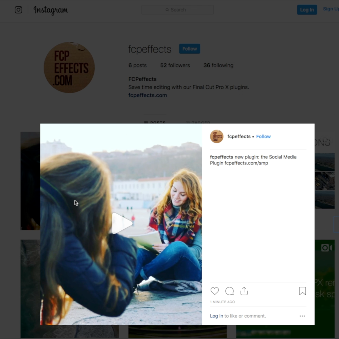 Social Media Plugin - FCPeffects product image