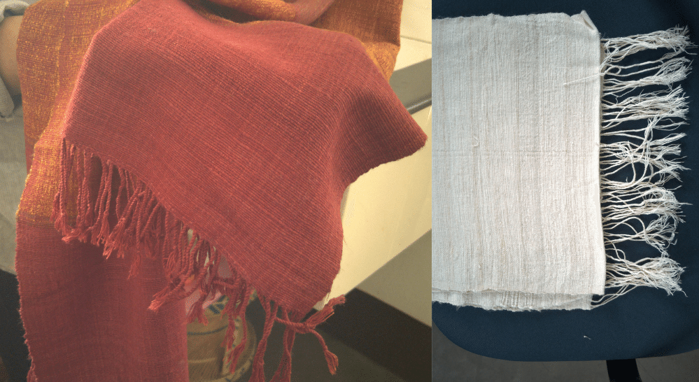 Dyed and undyed fabrics before and after washing | Muezart