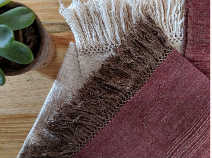 Eri silk fabric shawl | Muezart