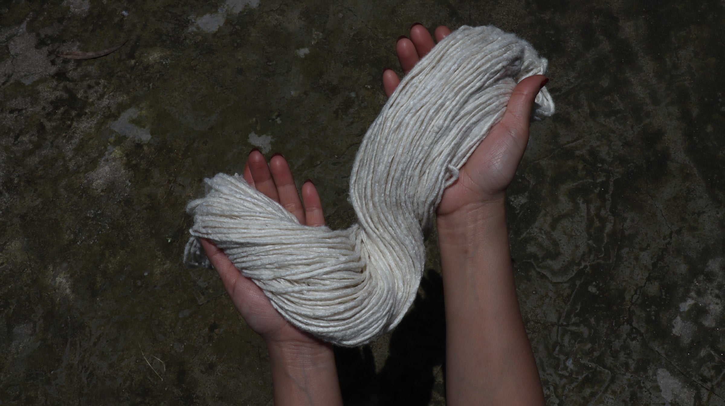 Eri Silk is a protein fiber perfect as an un-dyed yarn for natural dying