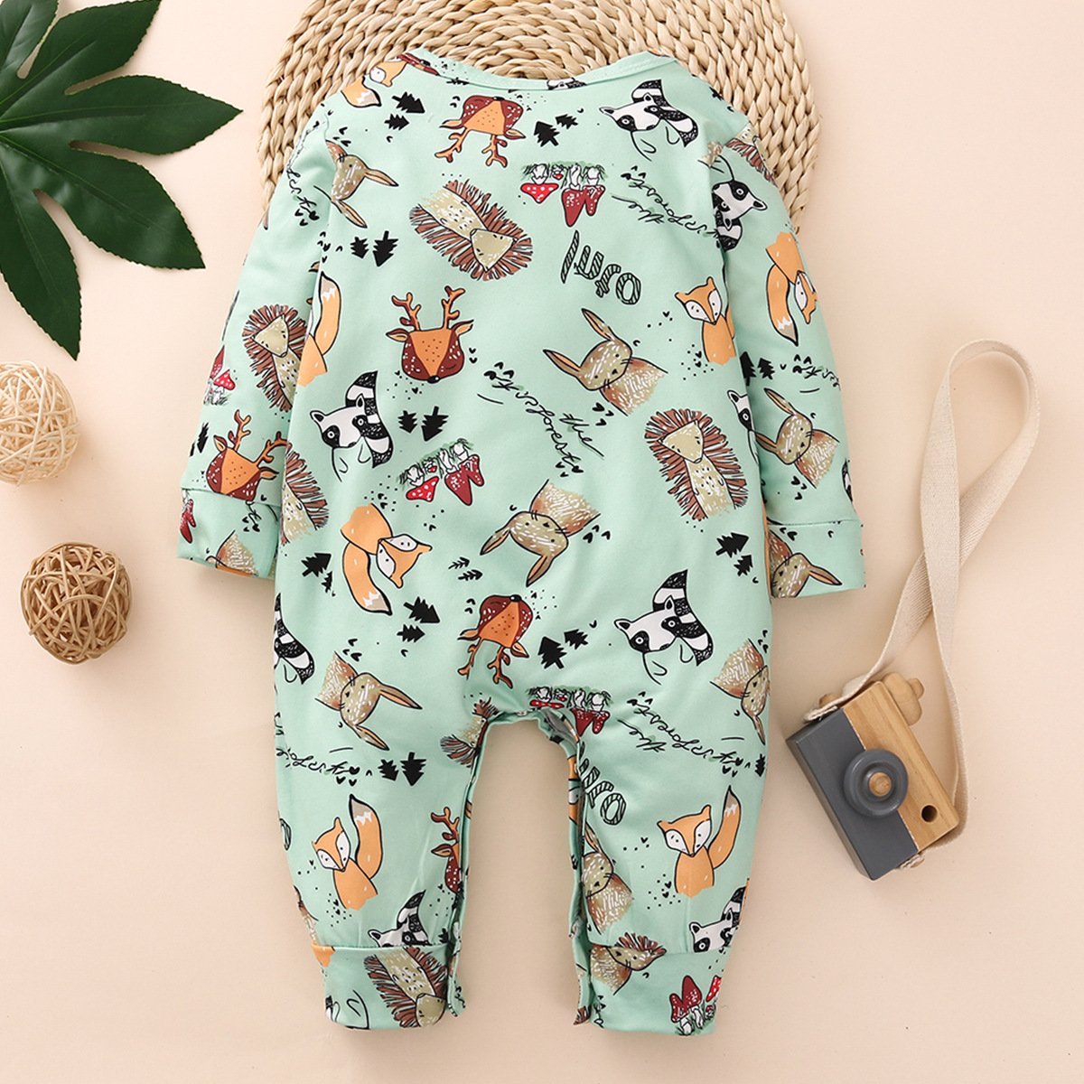 Cute Full Printed Elephant Jumpsuit