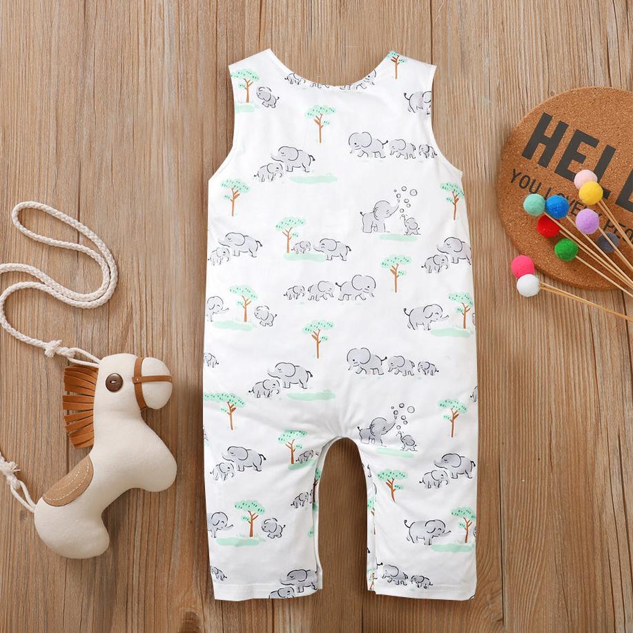 Cute Full Printed Elephant Jumpsuit