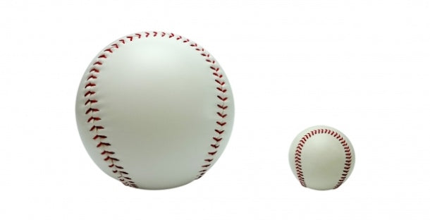 Sign ball size comparison