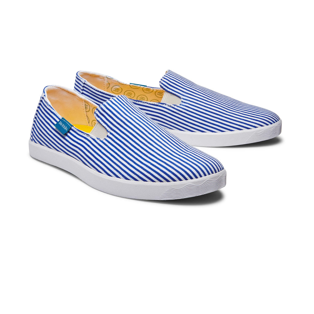 Panama Stripe Women's Slip Ons | Blu Kicks