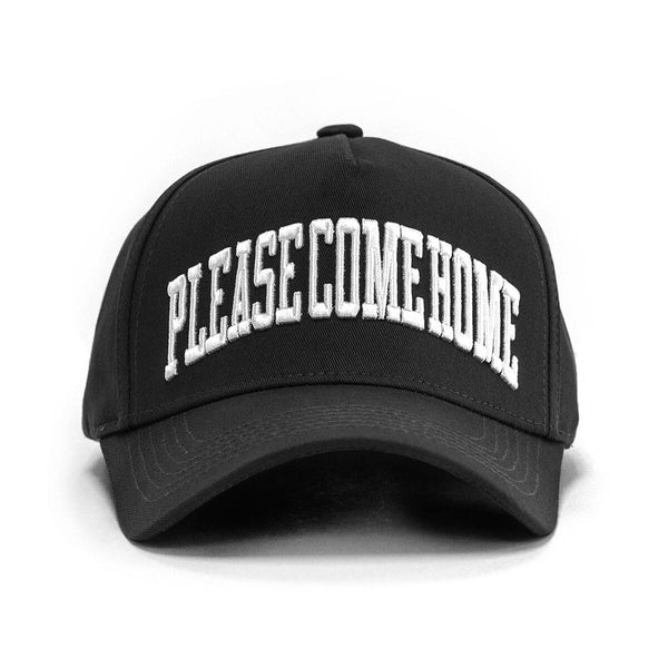 Please Come Home Athletic Arch Hat (Black)