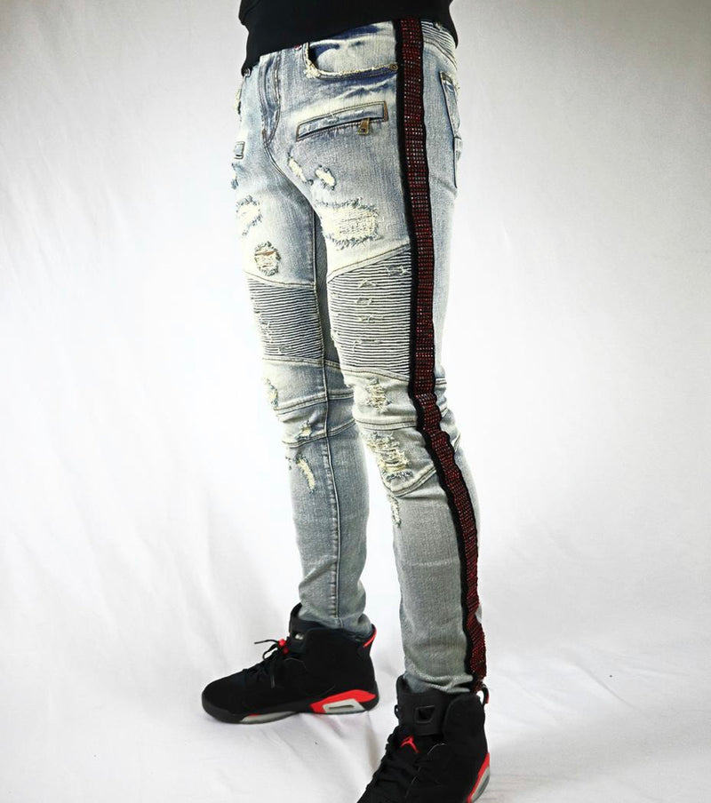 Preme Rhinestone Stripe Jeans – DTLR