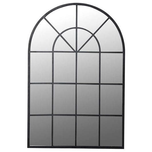 Daisy Arched Window Mirror | Black