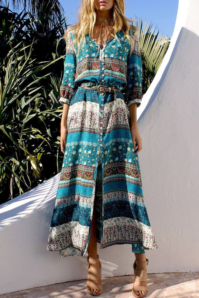 bohemian print maxi dress,Latest trends