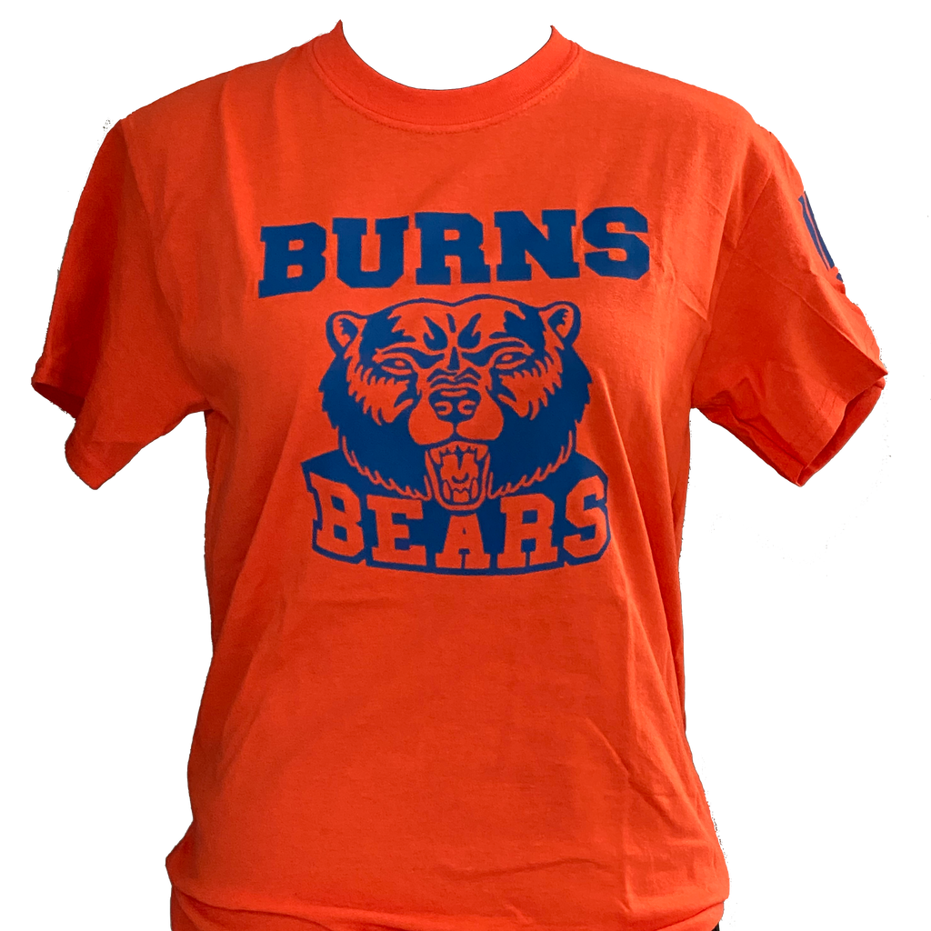 Burns Bears Orange Adult T-Shirt – University Liggett School Logo Store